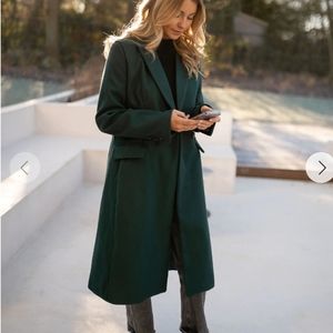 Forest Green Women's Fall Coat US S